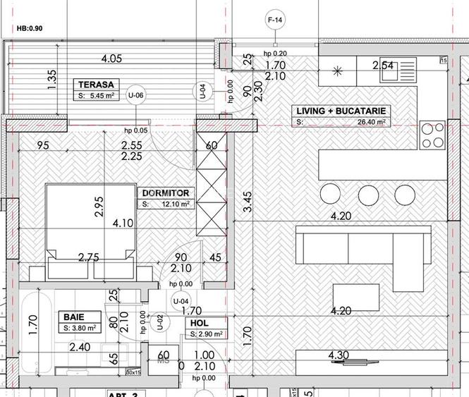 PROIECT NOU IN EXCLUSIVIATE - Apartament tip studio - 51 mp - 4
