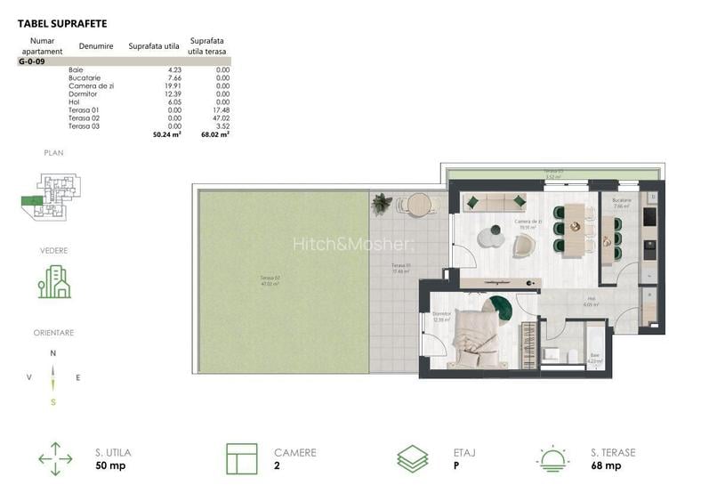 Apartament 2 camere & gradina - Denya Forest 7 - COMISION 0% - 1