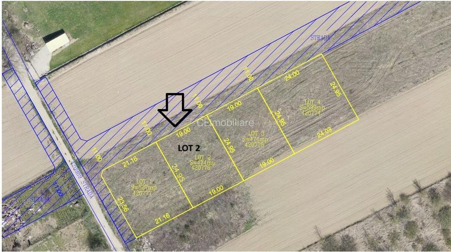 🏡 Teren intravilan – 4 loturi disponibile | Lugoj, Strada Crișan - 2