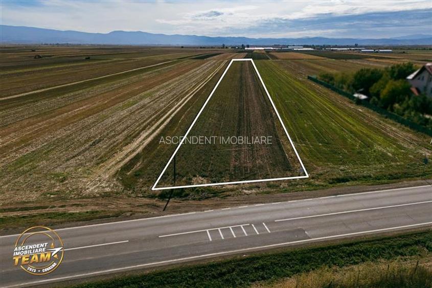 FILM! Teren intravilan 7.500 mp, deschidere dubla, DN11 (E574), Cernat, Covasna - 7