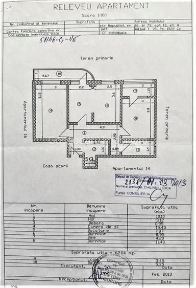 Apartament 3 camere confort 1 etaj 4 ultracentral Adjud - 1