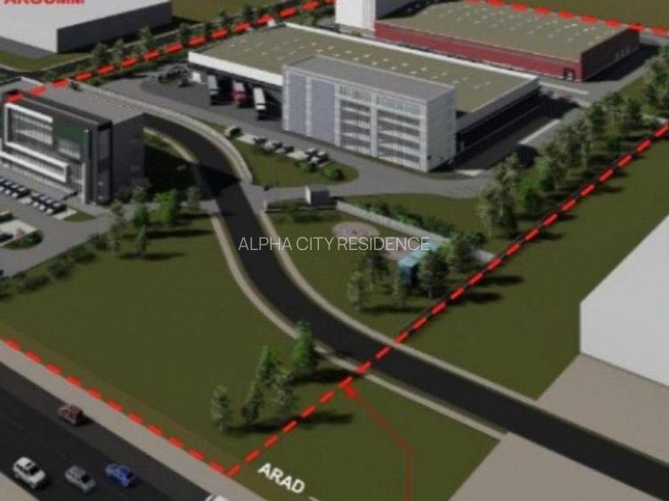 Teren cu PUZ - Calea Aradului la sosea cu toate ulitatile ! - 9