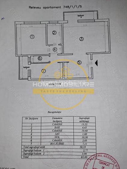 Apartament 2 CD, 65mp , et. 1/8 , bloc din 1991 Dacia - Piata - 9