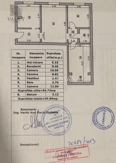 Apartament 3 camere - zona 1 Decembrie 1918 - 1