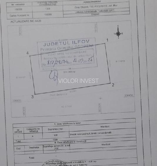 Otopeni, Padure,teren 1300 mp, D 20 m - 1