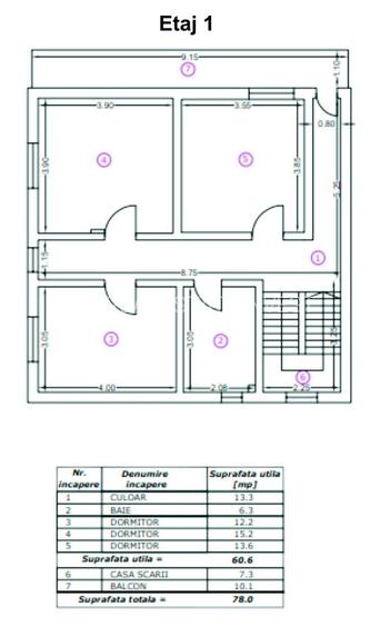 Brancoveanu, casa S+P+1Et+M, 260 mp utili, garaj subteran, adapost ALA - 3