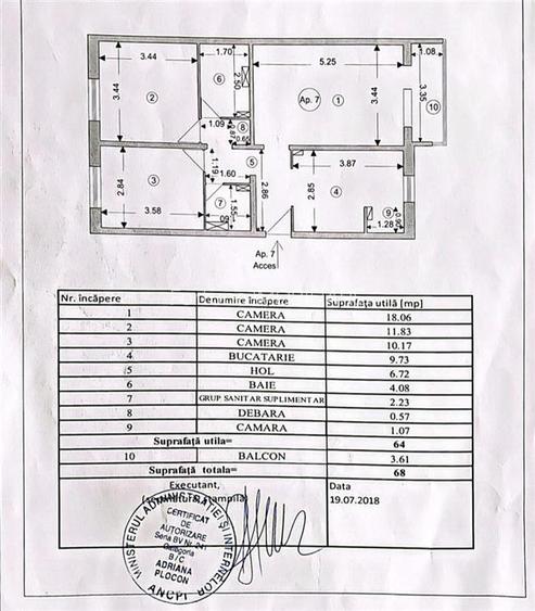 Apartament 3 camere , etaj intermediar - Astra - 17