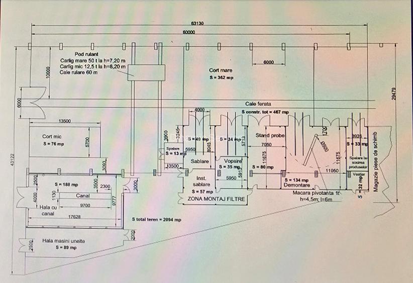 TITAN-FAUR, teren+constructii industriale, hale productie, acces TIR - 1