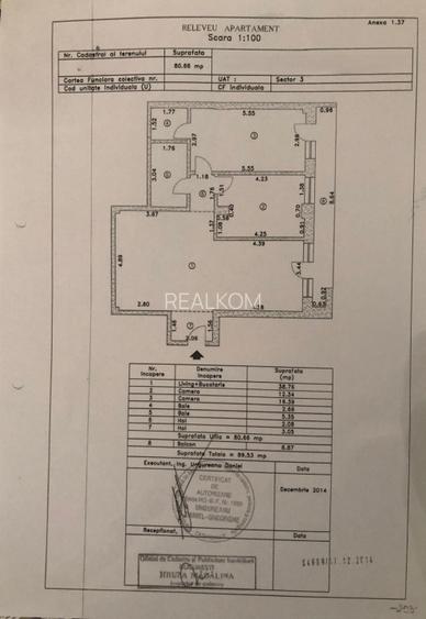 VANZARE APARTAMENT 3 CAMERE TIMPURI NOI – ION MINULESCU - 32