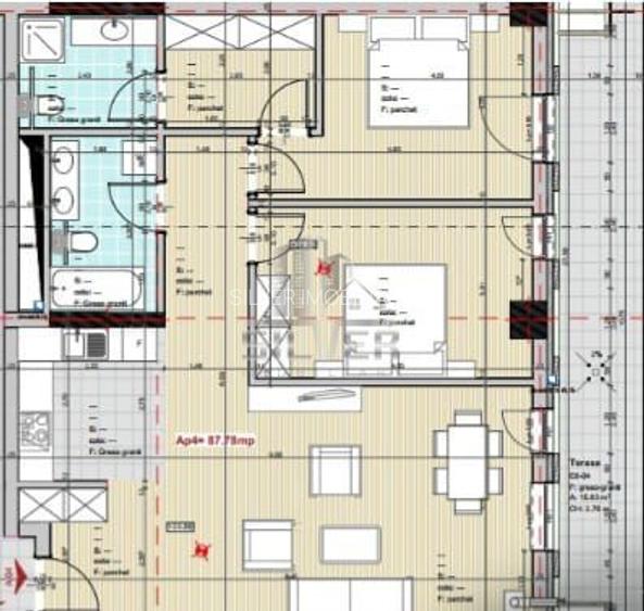 Apartament cu 3 camere/CF/88 mp/zona strazii Frunzisului! - 2