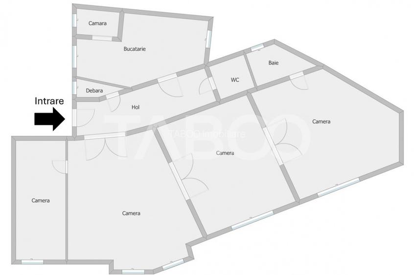 Spatiu birouri de inchiriat 4 camere 122mp Centrul Istoric Sibiu - 1