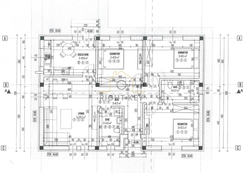 Case parter 4 cam, 380mpt, asfalt, parc, toate utilitatile!Comision 0% - 18