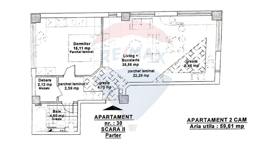 Vand Apartament cu 2 Camere si Parcare in Bloc Nou din zona Marasti - 1