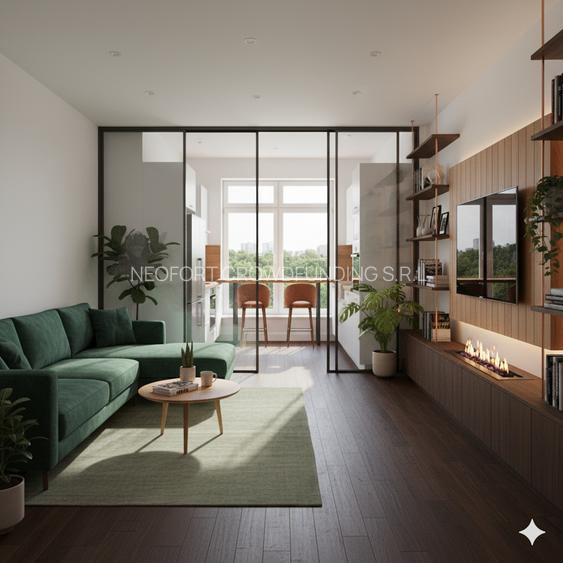 Neofort 84-Studio modern 2026, ideal chirie,bloc nou Titan, incalzire pardoseala - 4