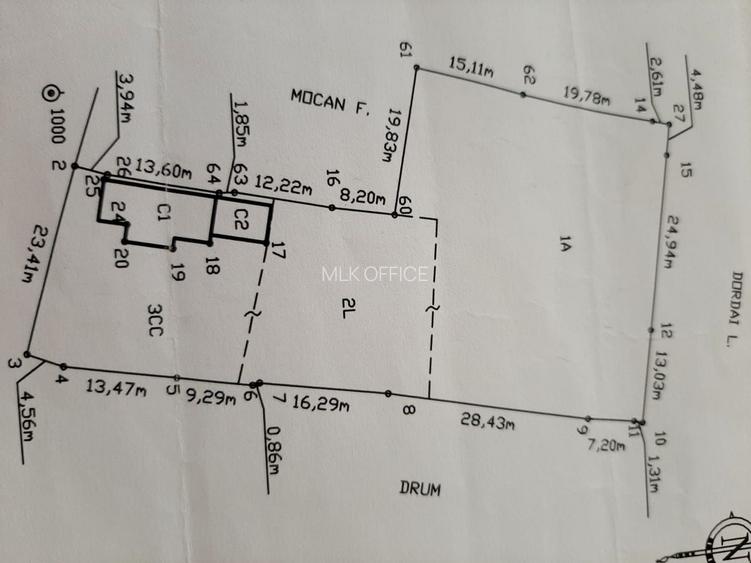 Teren cu utilitati si casa demolabila in Rediu - 7