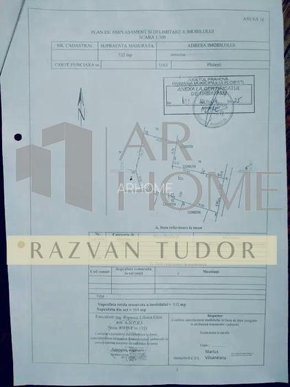 Teren intravilan 532mp , Ploiesti , ultracentral , Gheorghe Doja - 2