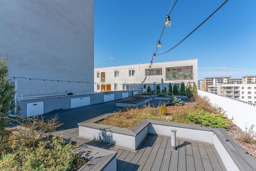 Studio mobilat și utilat, bloc 2020, etaj 3 – Terasă comuna amenajată - 12