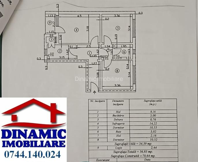 Apartament 3 camere, decomandat – Str. 1 Decembrie, Dărmănești - 10