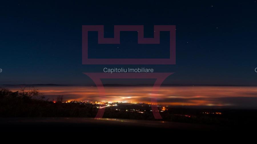 Teren  cu PUZ  Feleacu 2.800mp parcelabil/ 4 utilități asfalt panorama - 5