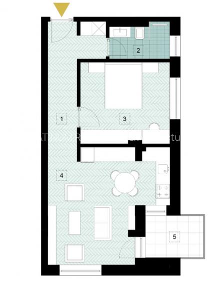Apartament 2 camere | Prima închiriere | The Corner Dragoș Vodă | - 11
