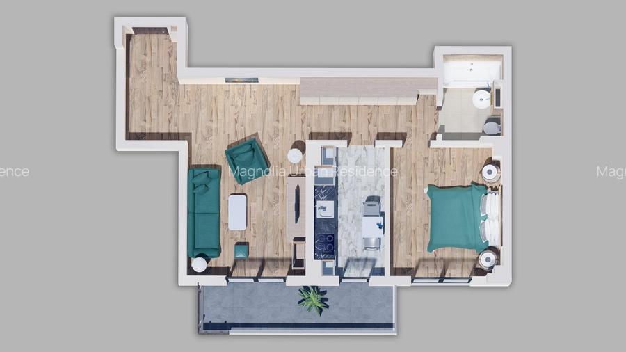 02C Apartament 2 camere Metrou Straulesti, Bucurestii Noi - 4