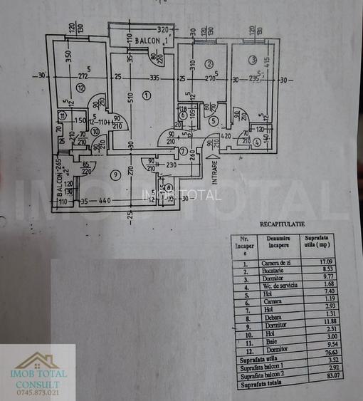 Apartament 4 camere Trivale complex 2, partial mobilat si utilat - 2