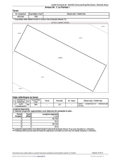 COMISION 0% | Teren intravilan 780 mp | Mosnita Noua - 2
