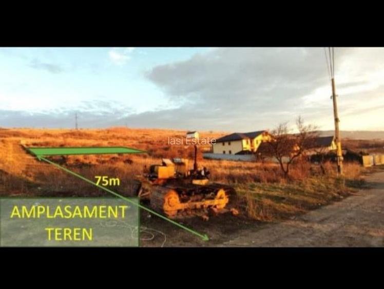 Bucium str Teascului lot 500mp intravilan  utilitati aproape - 3