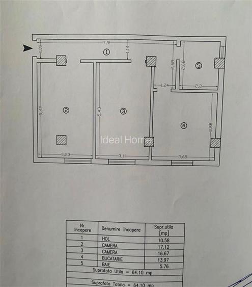 Cug - 2 Camere Decomandat - Etaj Intermediar -64Mp - Bloc 2020 - 7