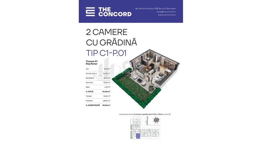 REA1026551 Apartament modern 2 camere cu gradina proprie I Zona Aviatiei - 11