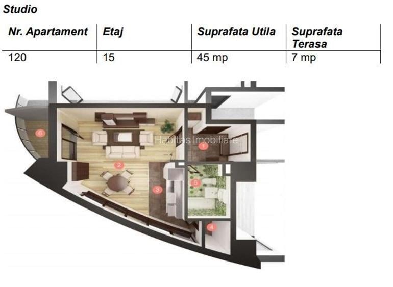 Studio Premium | West City Tower | Cea Mai Înaltă Clădire Rezidențială - 8