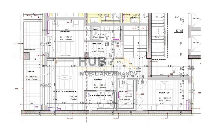 Penthouse pe 2 nivele zona Racadau | 158mp + terasa 30mp - 13