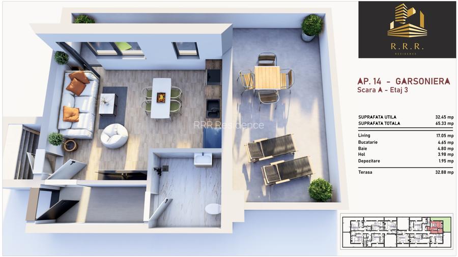 Garsoniera 64m.p, incalzire pardoseala bloc nou  Sos Giurgiului, predare 10/2025 - 2