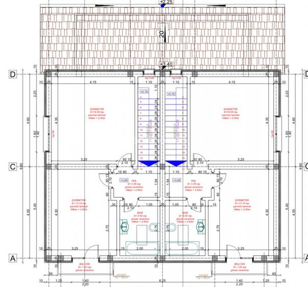 Comision 0% Duplex cu 4 camere si 2 bai - 96 mp - Mosnita  - 3