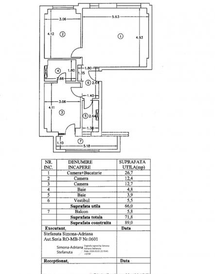 Apartament 3 camere | Straulesti | Bloc Nou | - 13