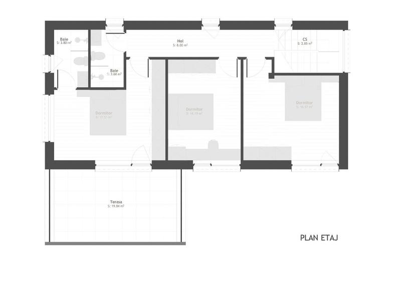 Proprietar PF: Casă nouă moderna Chinteni – 4 dormitoare, 150 mp, teren 380 mp - 15
