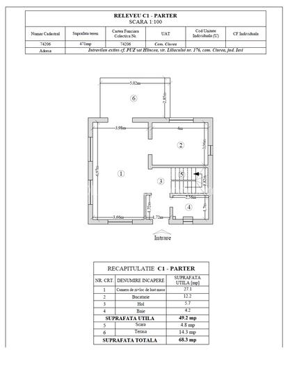 Case individuale, S+P+1, Hlincea - manastirea Cetatuia - ultima unitate - 2