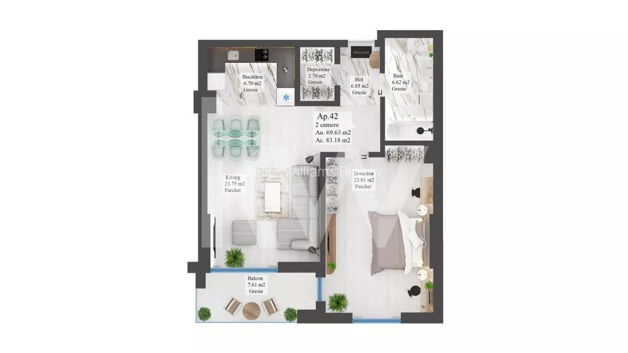 Carpathia Residence – Apartment 2 camere - 8