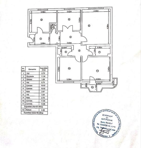 Vanzare 4 camere 13 Septembrie -An 89 - 6