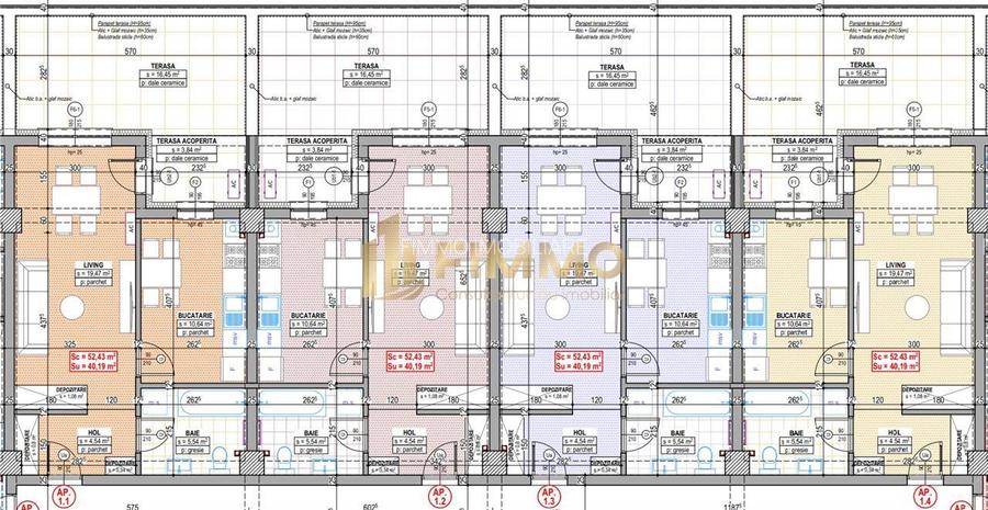 Garsoniere de vanzare | 40mp | Terasa 16mp  | Suceava | ID:1560 - 4