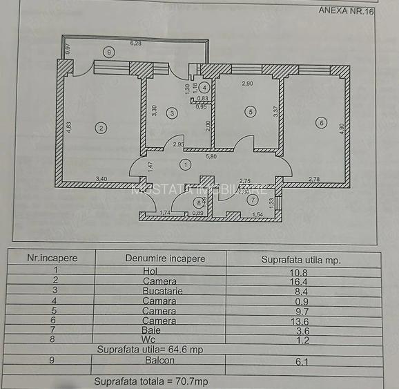 Etaj 1 - Apartament 3 camere Garii, suprafata 70mp. - 3