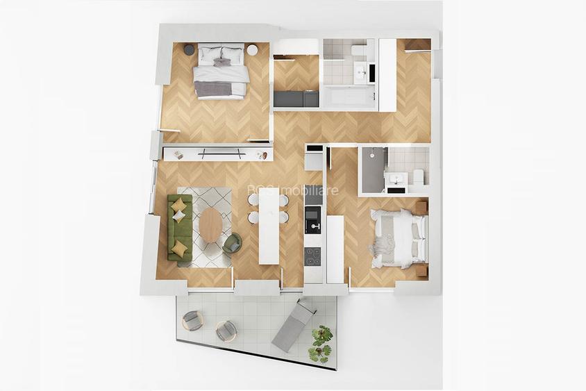 Vanzare - apartament 3 camere - NOU - Sisesti - 1