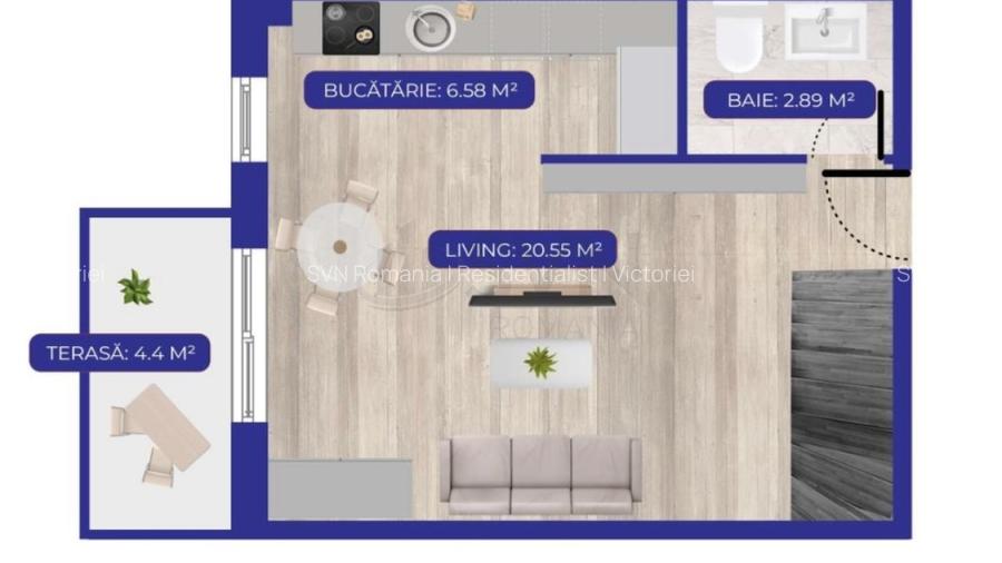 REA1021495 Duplex 2 camere Aviatiei Canton71 - 2