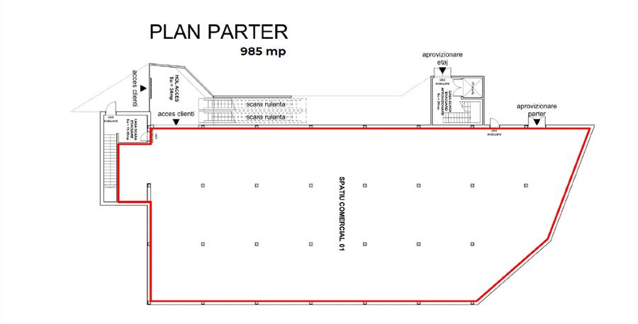 Inchiriez cladire comerciala,supermarket,clinica medicala,open space.....etc - 3