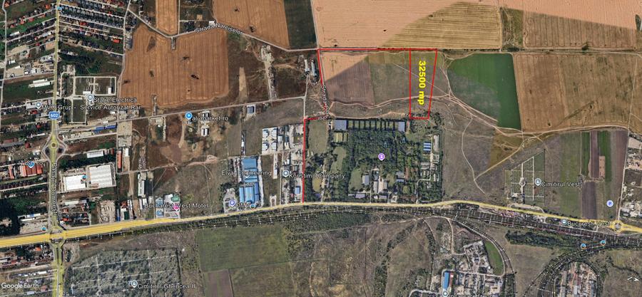 Domnești – teren intravilan 32.500 mp, acces asfaltat