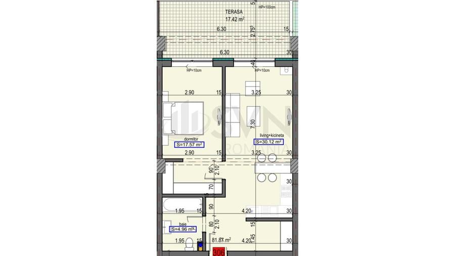 REA1018621 Apartament 2 camere I Mamaia Nord I De vanzare