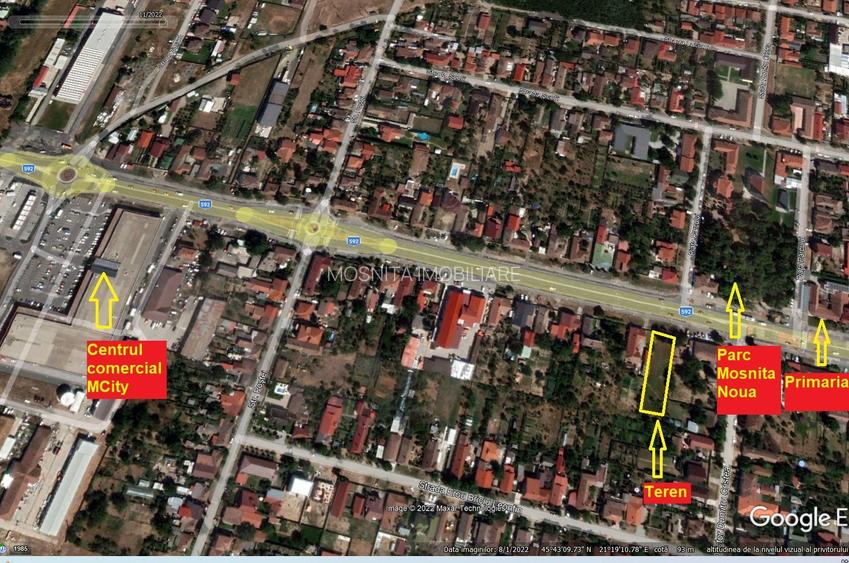 1267mp | Teren central Mosnita Noua | acces direct la DJ(4benzi) - 2