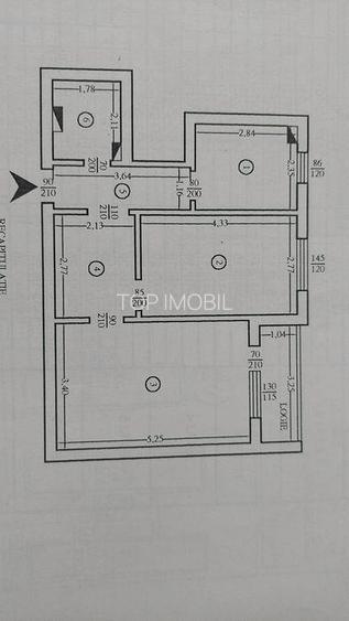 Etaj intermediar, 2 camere decomandat, 54mp zona Dacia - 2