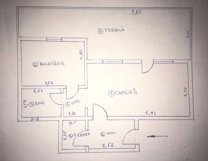 Închiriere Garsoniera + terasă 25 mp zona Doamna Ghica - 7