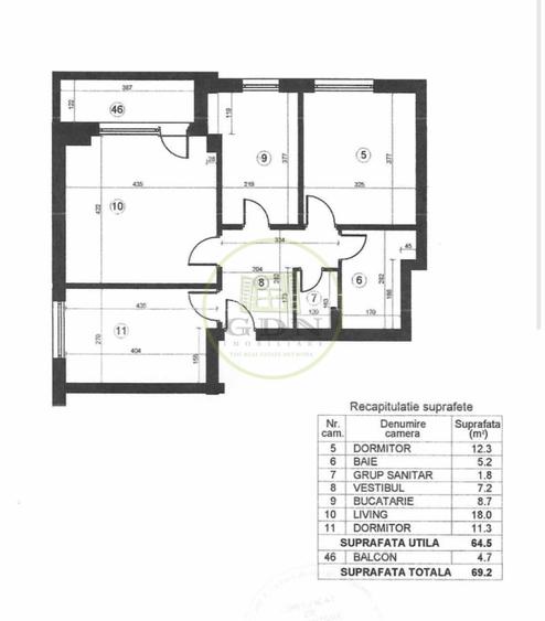 Apartament 3 camere decomandat | Mobilat complet | Parcare | Bloc 2020 - 15